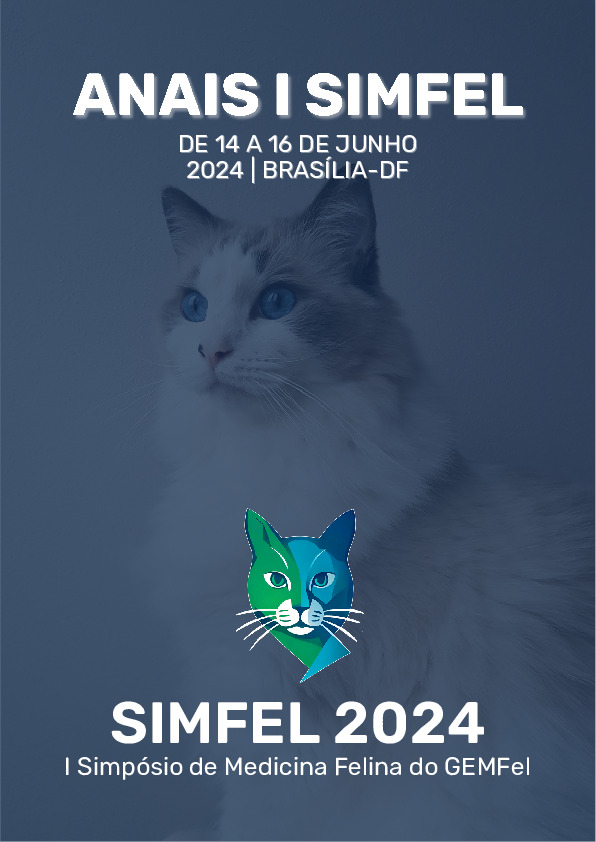 Anais do 1° Simpósio de Medicina Felina do GEMFEL – UnB