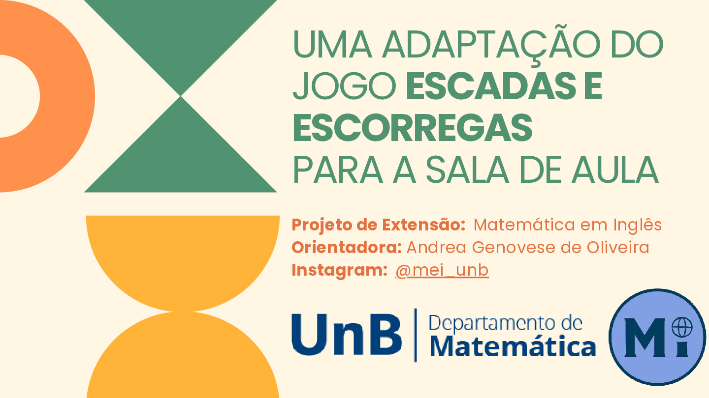 Uma adaptação do jogo Escadas e Esgorregadas para sala de aula