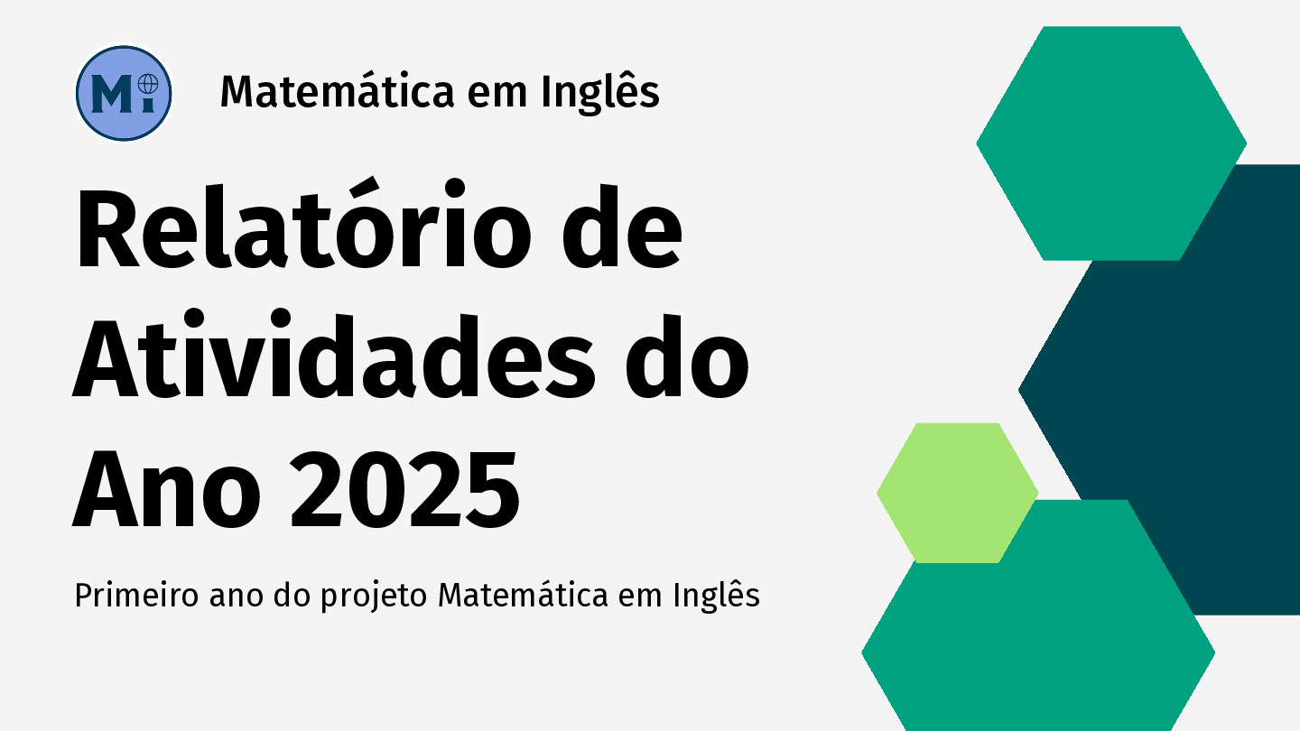 Matemática em Inglês – Relatório de Atividades do Ano 2025